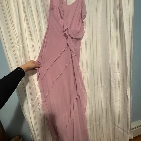 Mango ruffle pink dress - Picture 9 of 9